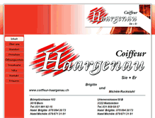 Tablet Screenshot of coiffeur-haargenau.ch